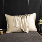 Veloura Silk silk pillowcase in Champagne