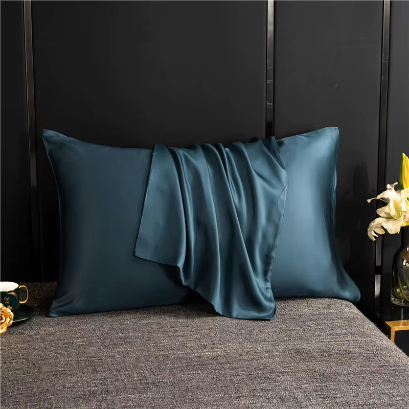 Veloura Silk silk pillowcase in Deep Teal