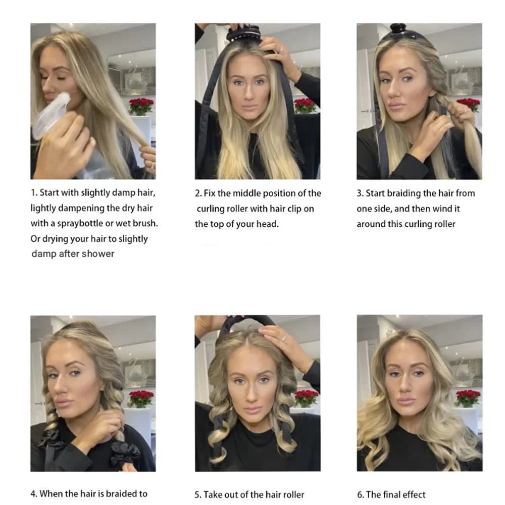 Heatless Curling Set | Satin-Look Overnight Curler