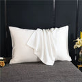 Veloura Silk silk pillowcase in Ivory White